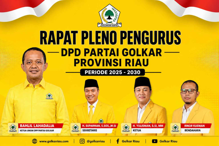 Golkar Riau Gelar Silaturahmi dan Pleno Perdana Kepengurusan Periode 2025–2030